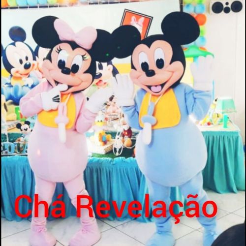 Cha Revelacao Mickey e Minnie Baby Personagens vivos cover 589896