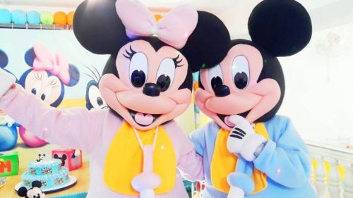 Cha Revelacao Mickey e Minnie Baby Personagens vivos cover 589898