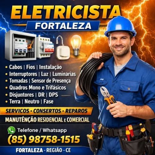 Chame - Eletricista  24 Horas  85 98758-1515 782786
