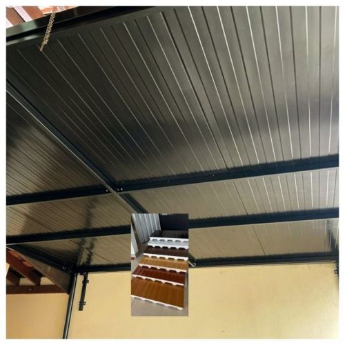 Coberturas em telha de alumíniogalvanizada sanduíche forro ideal para garagem varanda e área externa 782762 Coberturas em telha de alumíniogalvanizada sanduíche forro ideal para garagem varanda e área externa 782762