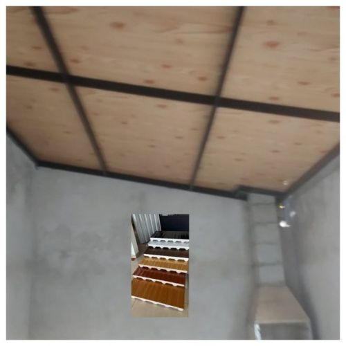 Coberturas em telha de alumíniogalvanizada sanduíche forro ideal para garagem varanda e área externa 782763 Coberturas em telha de alumíniogalvanizada sanduíche forro ideal para garagem varanda e área externa 782763