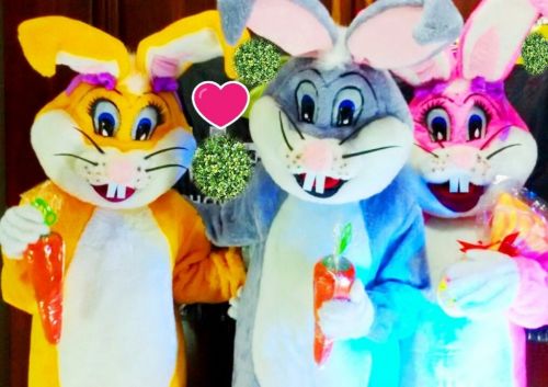 Coelhos da Pascoa personagens vivos animação 739177