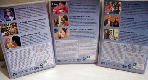 Coleção Saúde e Nutrição Globo Repórter - 3 Dvds Originais 783883