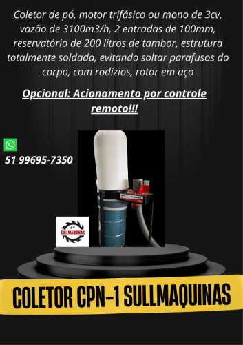 Coletor de pó Cpn-1 novo 761277