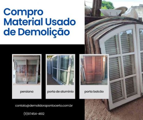 Compramos Portas - Janelas Usadas 746227