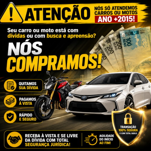 compramos seu carro ou sua moto mesmo com dividas. 781401