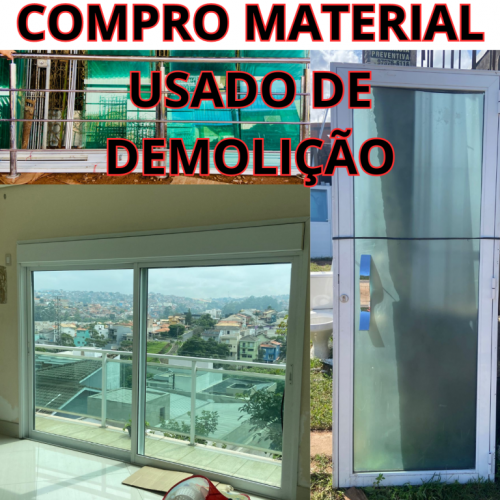 Compro Portas de Alumínio Branco Usadas em São Paulo e Região 705801