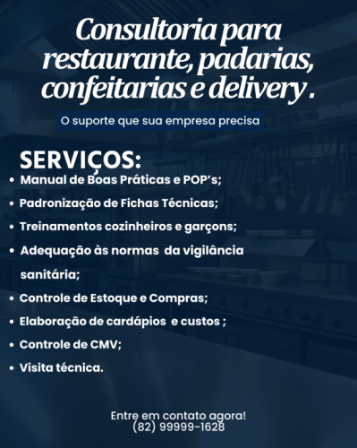 Consultoria para serviços de alimentação 757060