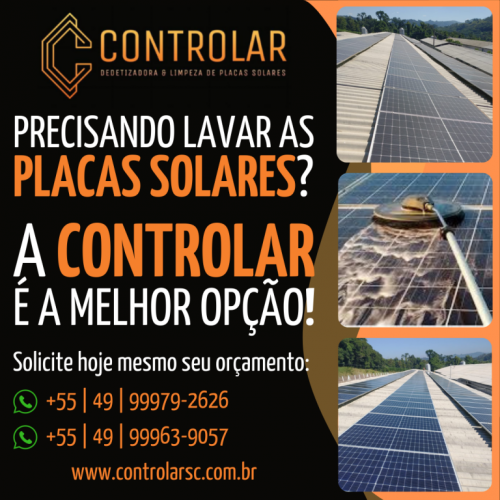 Controlar Limpeza e Manutenção de Painéis Solares 724590