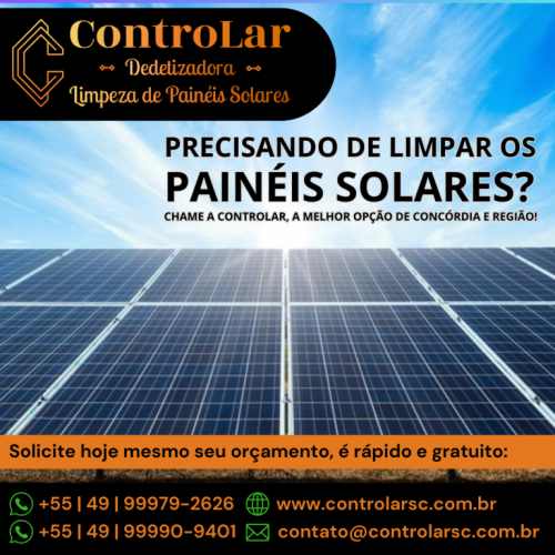 Controlar Limpeza e Manutenção de Painéis Solares 739377