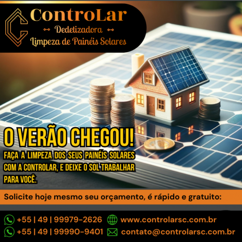 Controlar Limpeza e Manutenção de Painéis Solares 739378