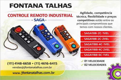 Controle Remoto Industrial - Saga  775804