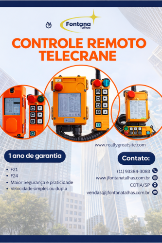 Controle Remoto - Marca Telecrane  778630
