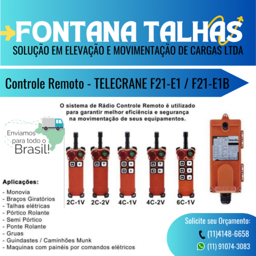 Controle Remoto - Marca Telecrane  778631