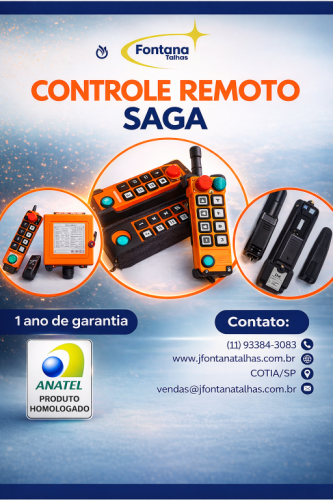 Controle remoto para movimentação de carga - Marca Saga  773466