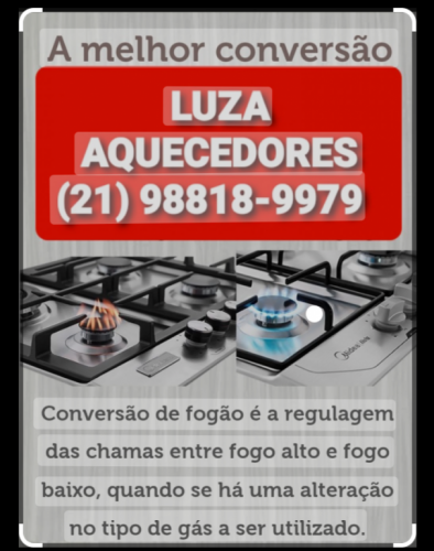 Conversão de Fogão Icaraí Rj ☎️98818-9979 Gás Encanado ou Botijão  746986