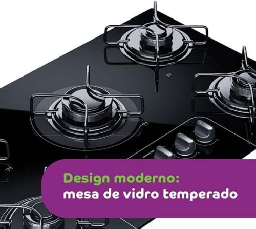 Cooktop 5 bocas Consul com controle fácil e acendimento automático - Cd075ae Bivolt 754483