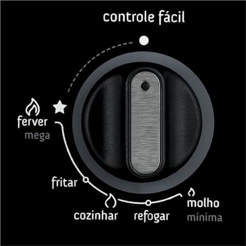Cooktop 5 bocas Consul com controle fácil e acendimento automático - Cd075ae Bivolt 754484