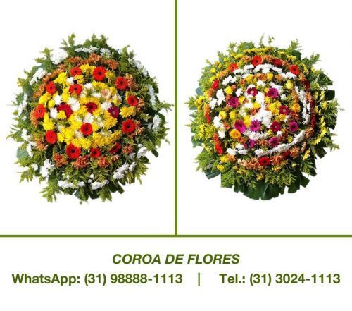 Coroa de flores Aracaí Azurita Baldim Barão de Cocais Belo Vale Betim Bom Jesus de Amparo Mg floricultura entrega coroa de flores velórios e cemitérios   773007