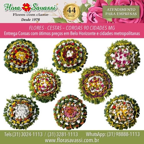 Coroa de flores Parque Renascer Contagem floricultura entrega coroas de flores velório e cemitério Contagem Mg 707333