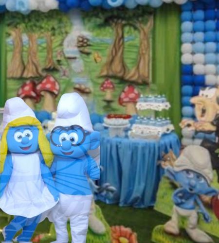 Cover Smurfs personagens vivos festas infantil 587549