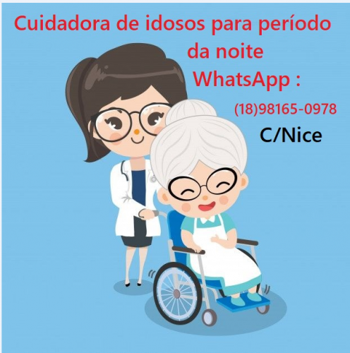 Cuidadora de idosos para período da noite . 749511