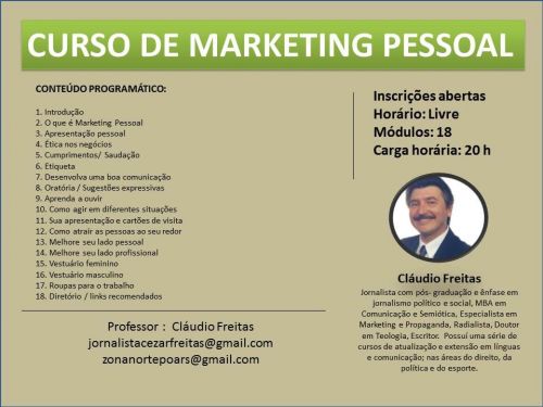 Curso De Marketing Pessoal 670641