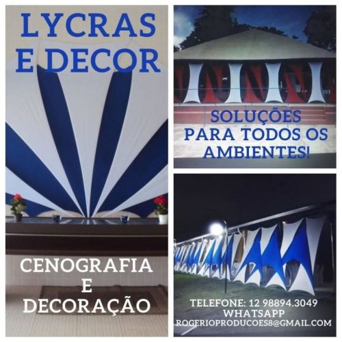 Decoração Cenográfica com Lycra  Eventos Shows Feiras e Corporativos 776966