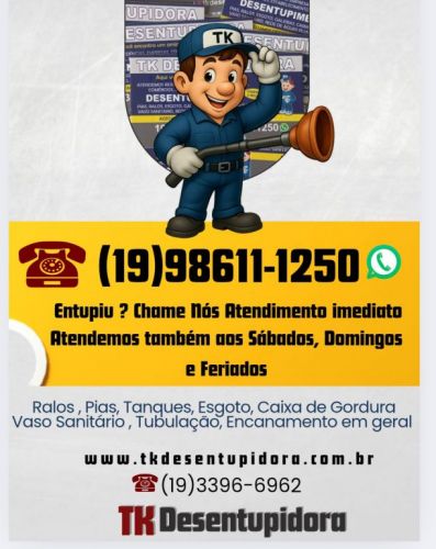 Desentupidora de Rede de Esgoto em Campinas - Desentupidora Campinas 19 98611-1250  750882