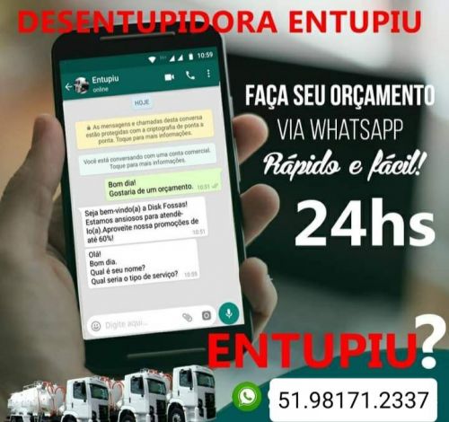 Desentupidora e Encanador em Rs Porto Alegre Rs 51.98171.2337 Whatsapp  592012