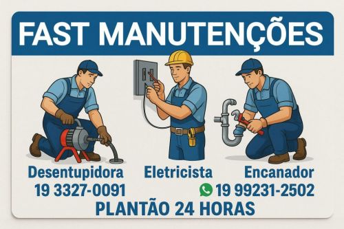Desentupidora Eletricista Encanador no Cambuí em Campinas 19-99231-2502 Fast Manutenções. 763465 Desentupidora Eletricista Encanador no Cambuí em Campinas 19-99231-2502 Fast Manutenções. 763465
