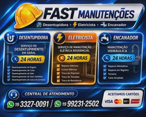 Desentupidora Eletricista Encanador no Jardim Paulicéia em Campinas 19-99231-2502 Fast Manutenções em Campinas. 777772 Desentupidora Eletricista Encanador no Jardim Paulicéia em Campinas 19-99231-2502 Fast Manutenções em Campinas. 777772