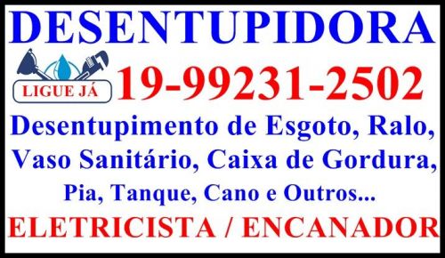 Desentupidora em Campinas 19-992312502 Desentupidor em Campinas Desentupimento em Geral em Campinas 610234