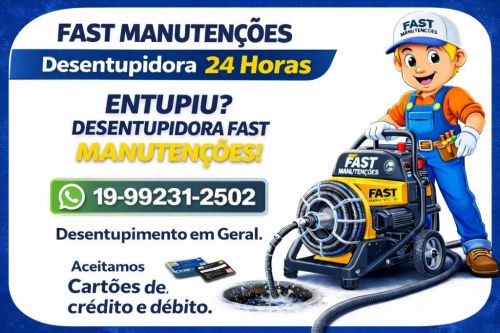 Desentupidora no Nova Campinas em Campinas 19-99231-2502 Desentupidora Fast Manutenções Campinas 24 Horas 779172
