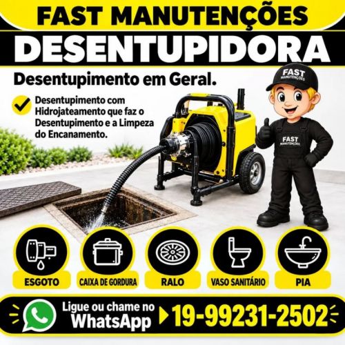 Desentupidora no Nova Campinas em Campinas 19-99231-2502 Fast Manutenções. 788284 Desentupidora no Nova Campinas em Campinas 19-99231-2502 Fast Manutenções. 788284