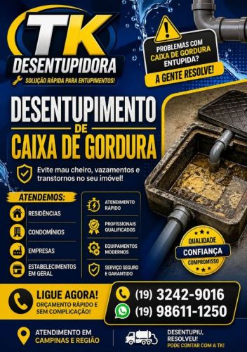 Desentupimento de Caixa de Gordura em Campinas - Atendimento Rápido 19 98611-1250 784631 Desentupimento de Caixa de Gordura em Campinas - Atendimento Rápido 19 98611-1250 784631