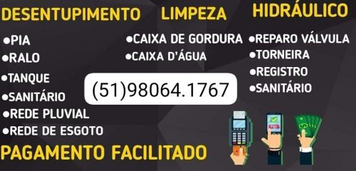 Desentupimento Limpeza Hidráulico 5198064.1767 Whatsapp Poa e Regiões Metropolitanas  681409