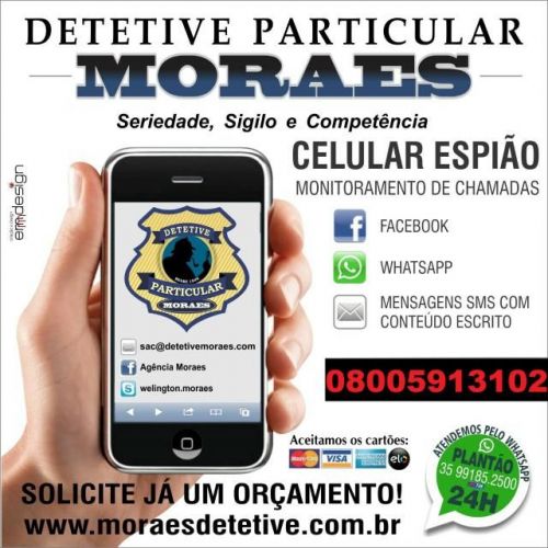 Detetive Particular Moraes  duvidas no relacionamento? 690800