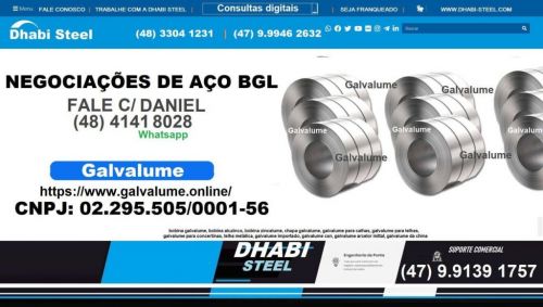 Dhabi Steel - Bobinas Galvalume Pré-pintadas 752795