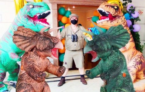 Dinossauros cover turma personagens vivos festa infantil 602278