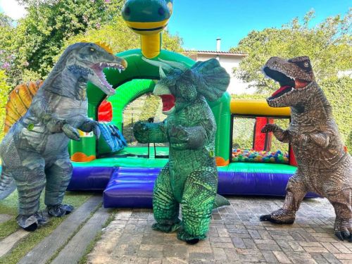 Dinossauros personagens vivos Festa Trex  736920