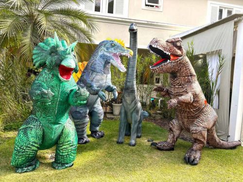 Dinossauros personagens vivos Festa Trex  736921