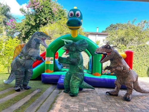 Dinossauros personagens vivos Festa Trex  736925