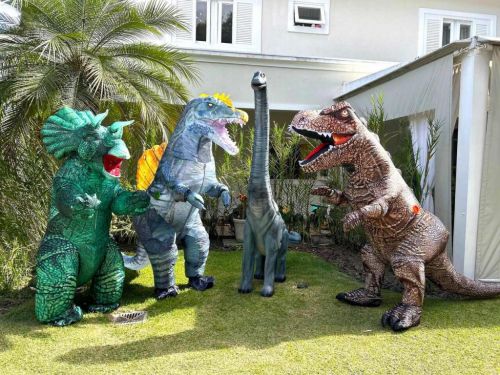 Dinossauros personagens vivos Festa Trex  736926