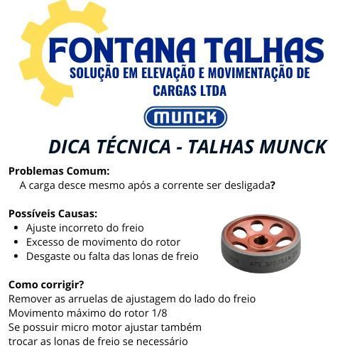 Disco de freio para talha  777252