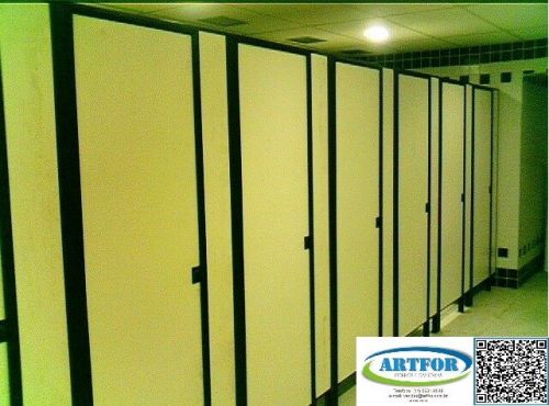 Divisórias Sanitárias Naval na Cor Cimento Queimado Divisórias para Banheiros. Artfor 770859