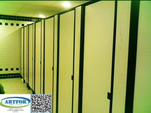 Divisórias Sanitárias Naval na Cor Cimento Queimado Divisórias para Banheiros. Artfor 770860