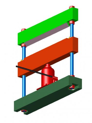 Dobradeira Hidráulica manual de chapas - Projeto 769574