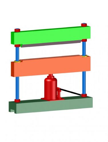 Dobradeira Hidráulica manual de chapas - Projeto 769575