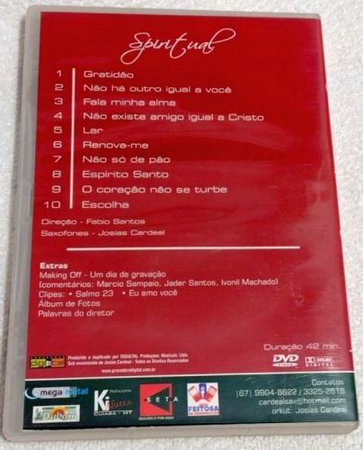 Dvd Música Cristã Instrumental Spiritual Josias Cardeal 783867